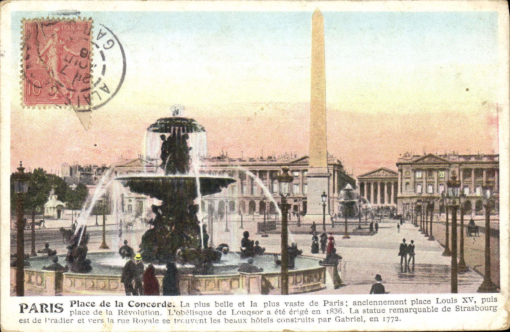 CPA Paris Place de la Concorde 