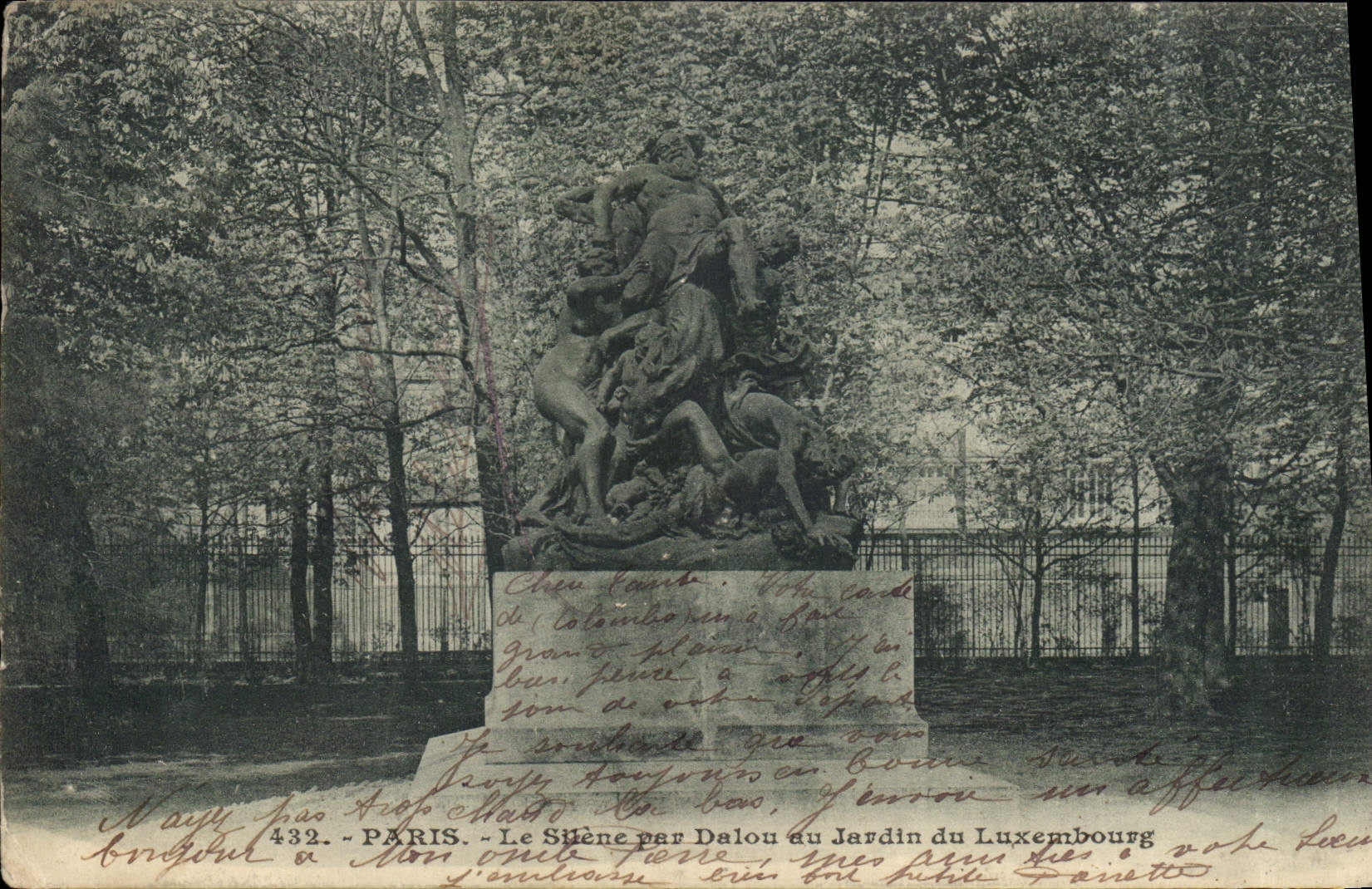 CPA Paris Le Silene par Dalou au Jardin du Luxembourg