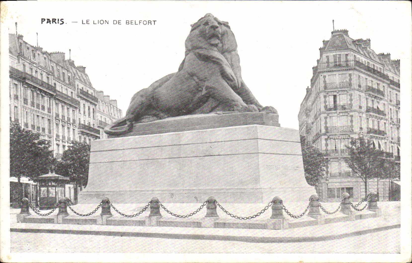 CPA Paris Le Lion de Belfort 
