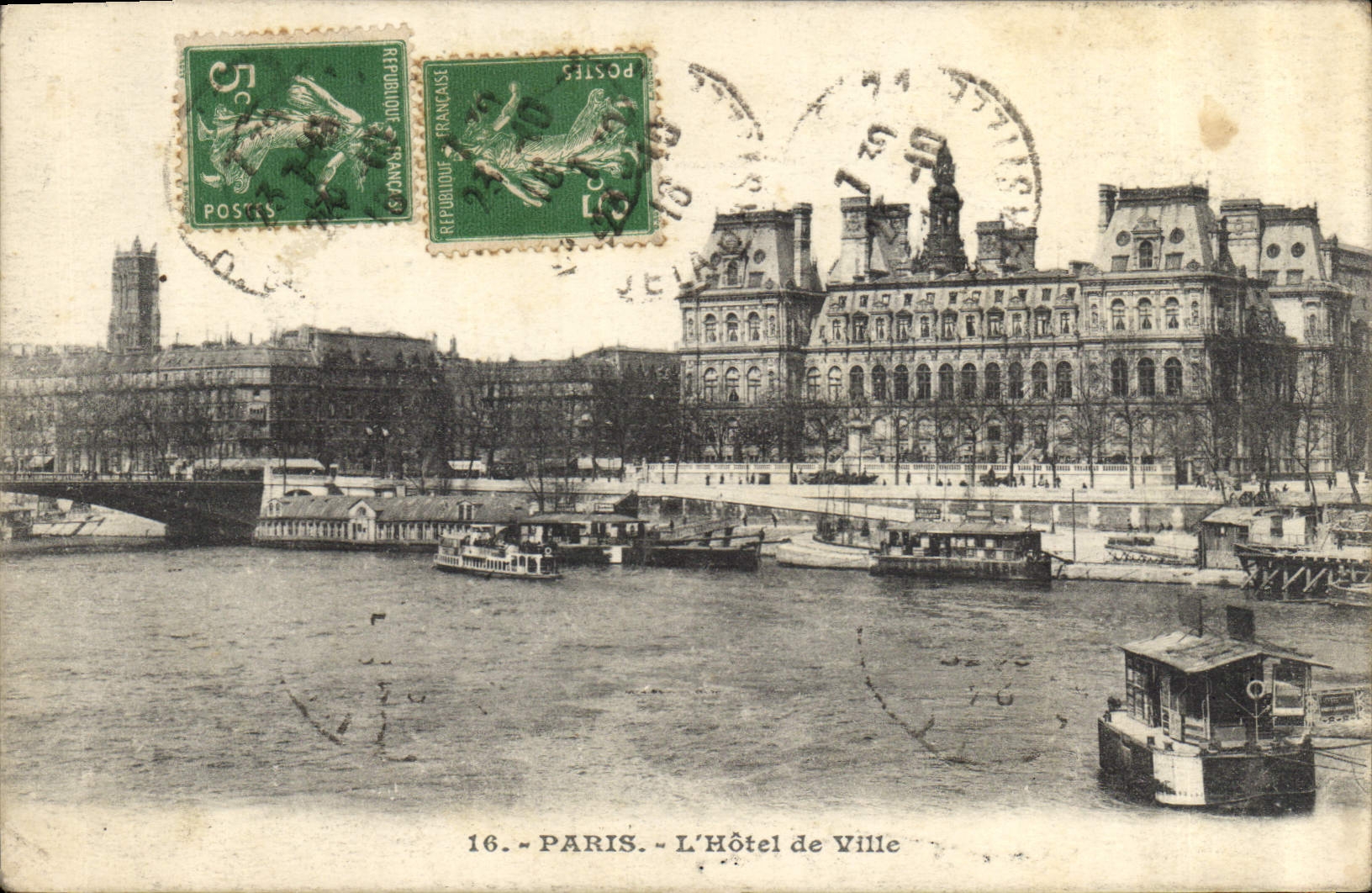 CPA Paris L'Hotel de Ville 