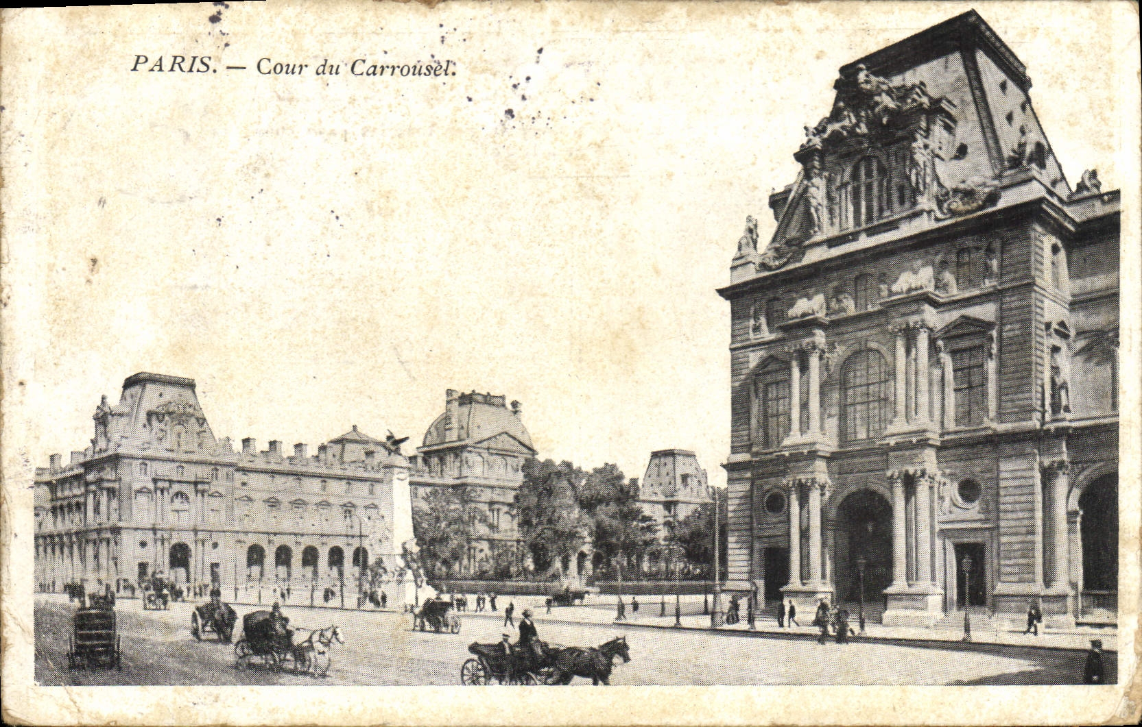CPA Paris Cour du Carrousel 