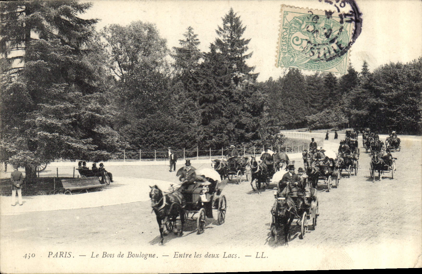 CPA Paris Le Bois de Boulogne Entree les deux Lacs 