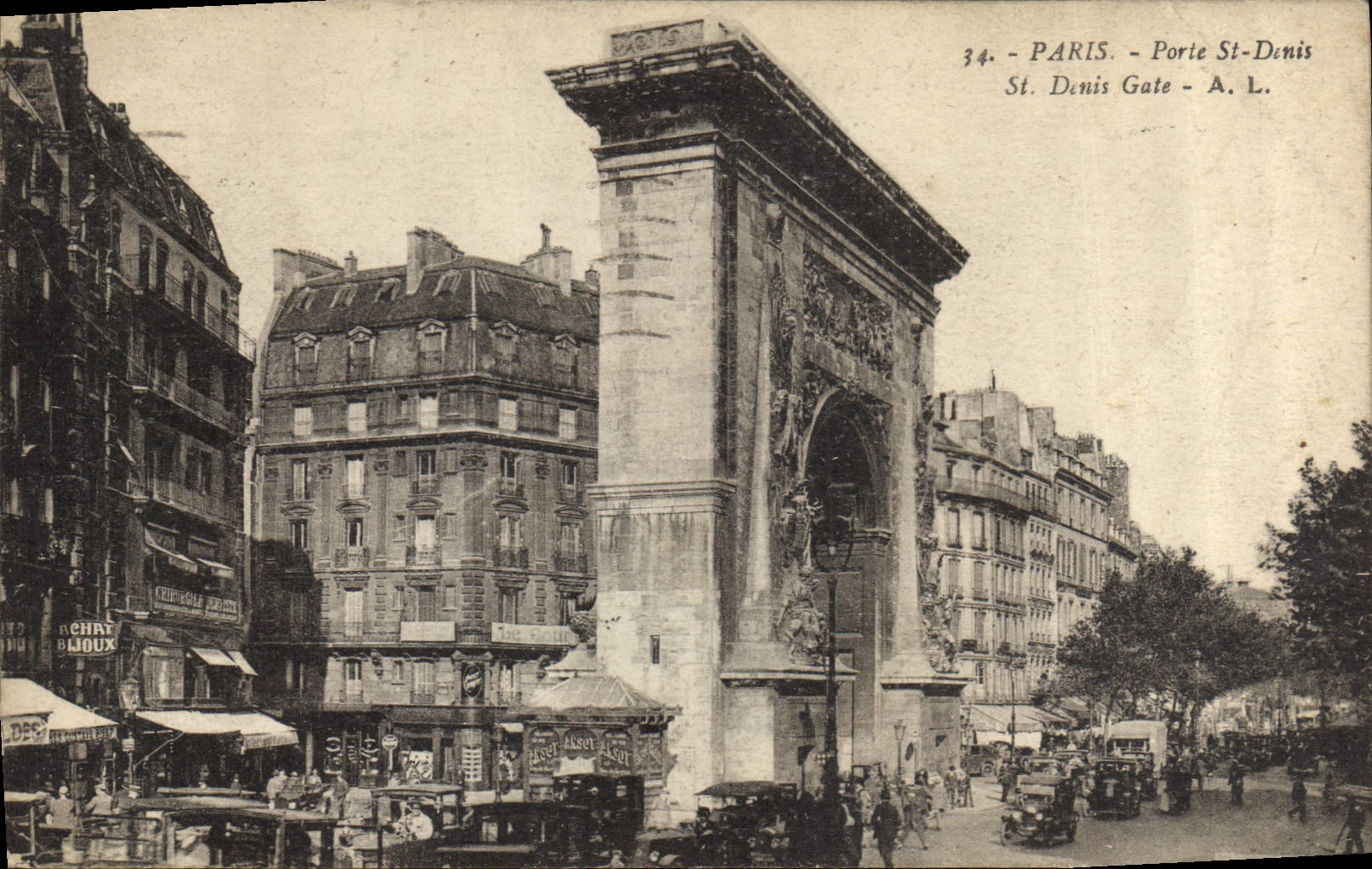 CPA Paris Porte St Denis 