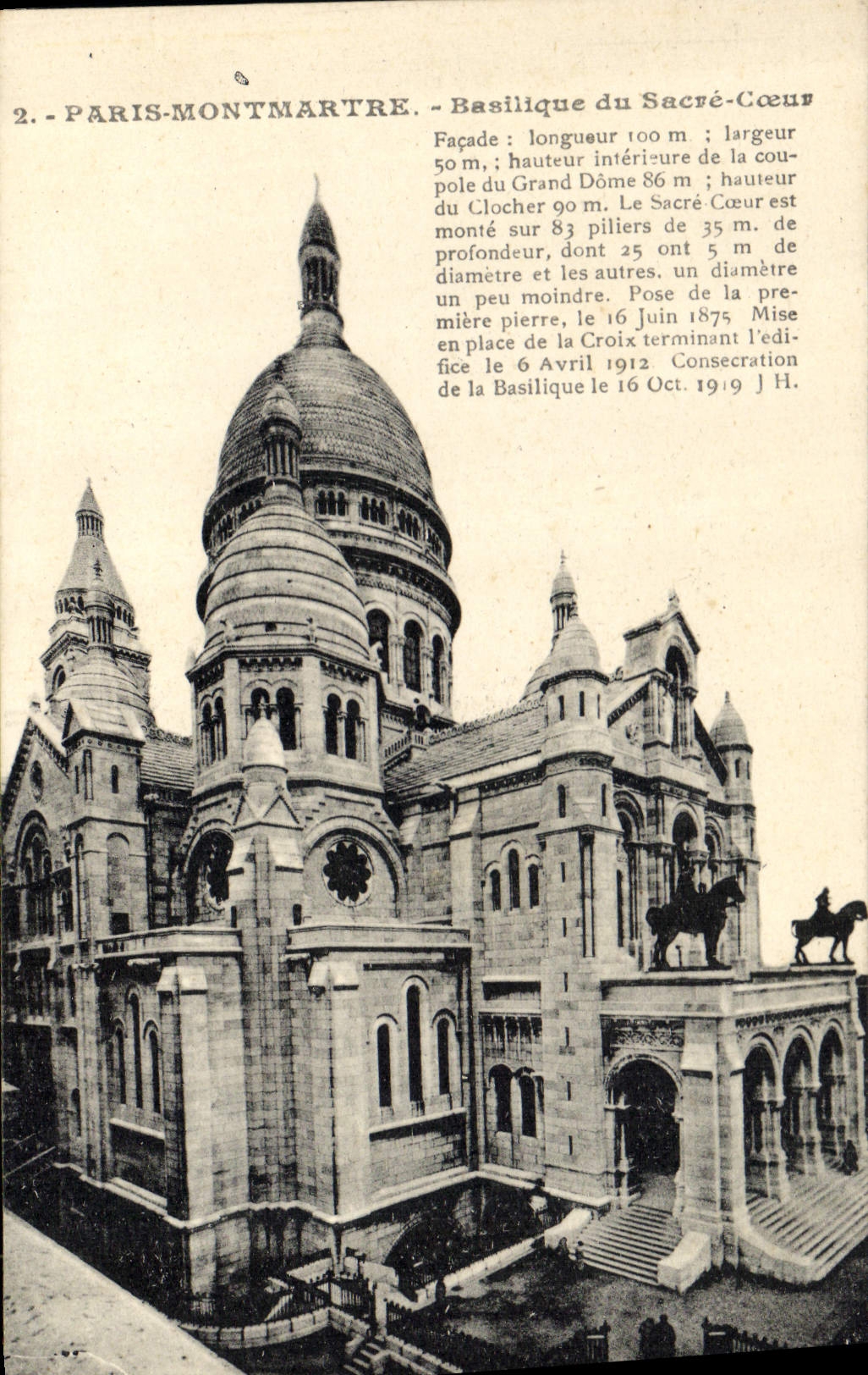 CPA Paris Montmartre Basilique du Sacre Coeur