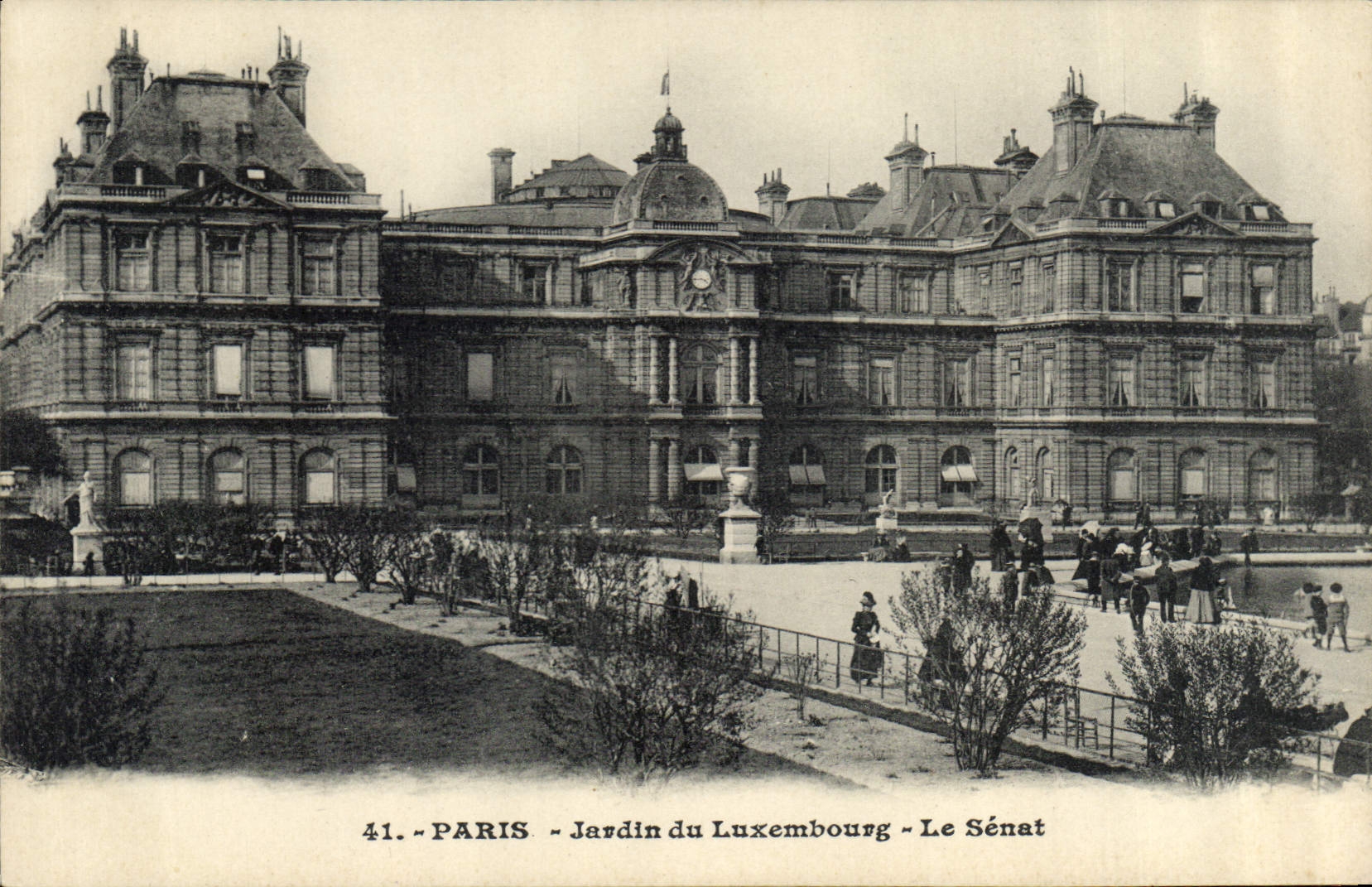 CPA Paris Jardin du Luxembourg le Senat 
