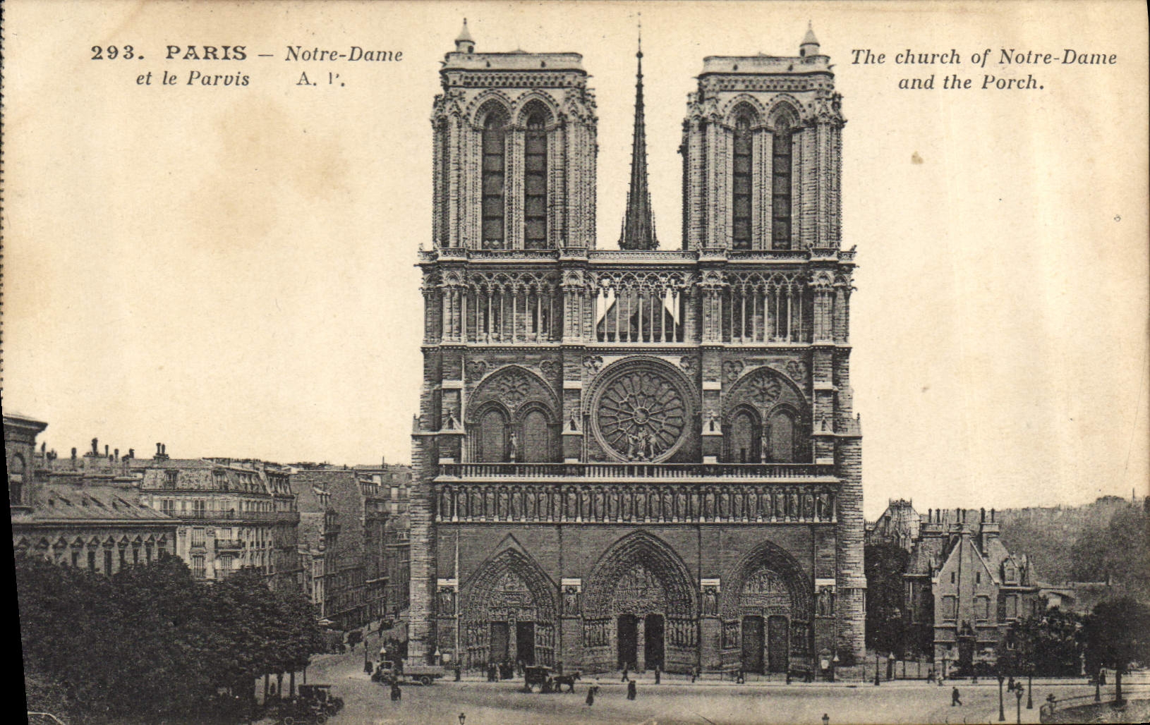 CPA Paris Notre Dame et le Palais