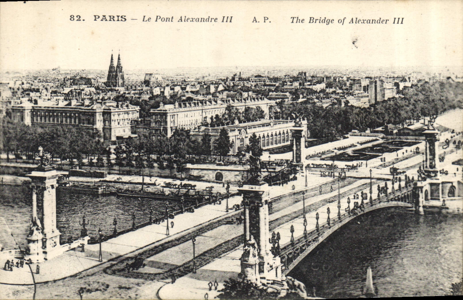CPA Paris le Pont Alexandre III 