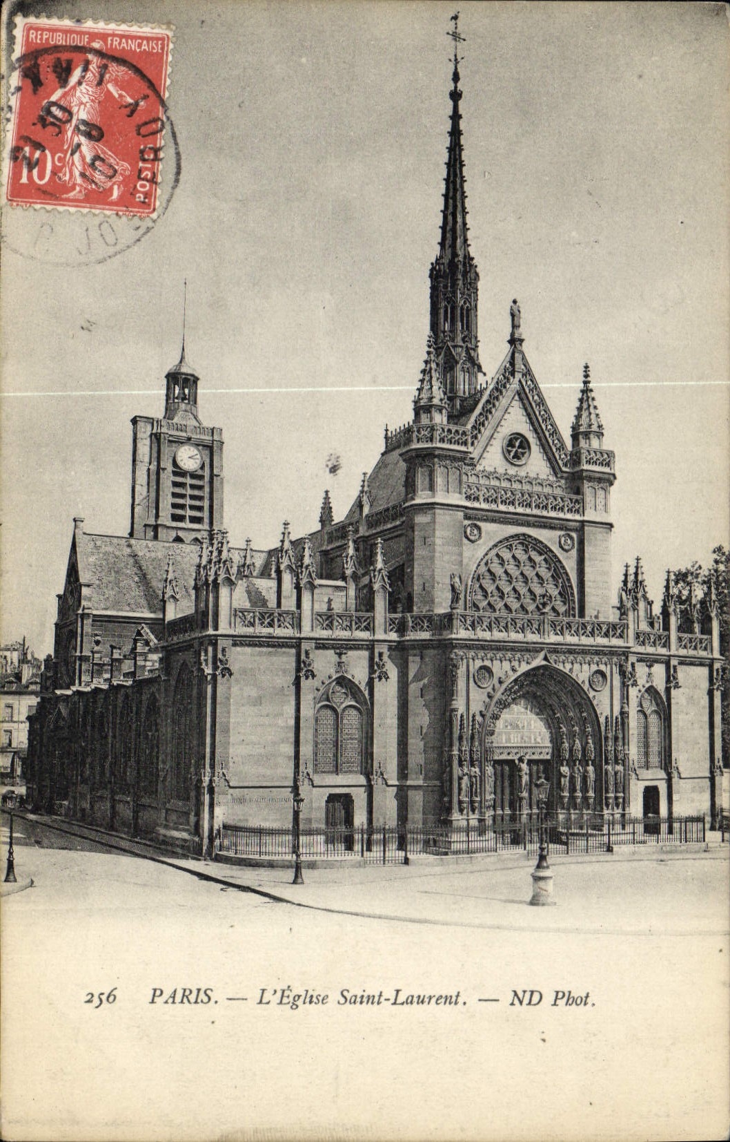 CPA Paris L'Eglise Saint Laurent 