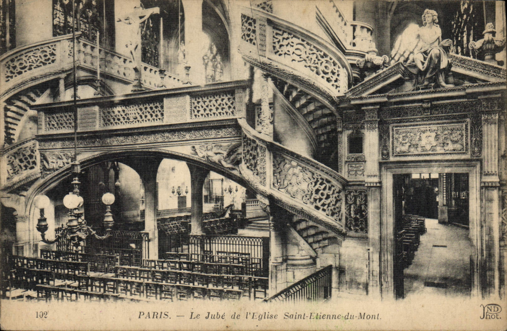 CPA Paris le Jube de l'eglise Saint Etienne du Mont