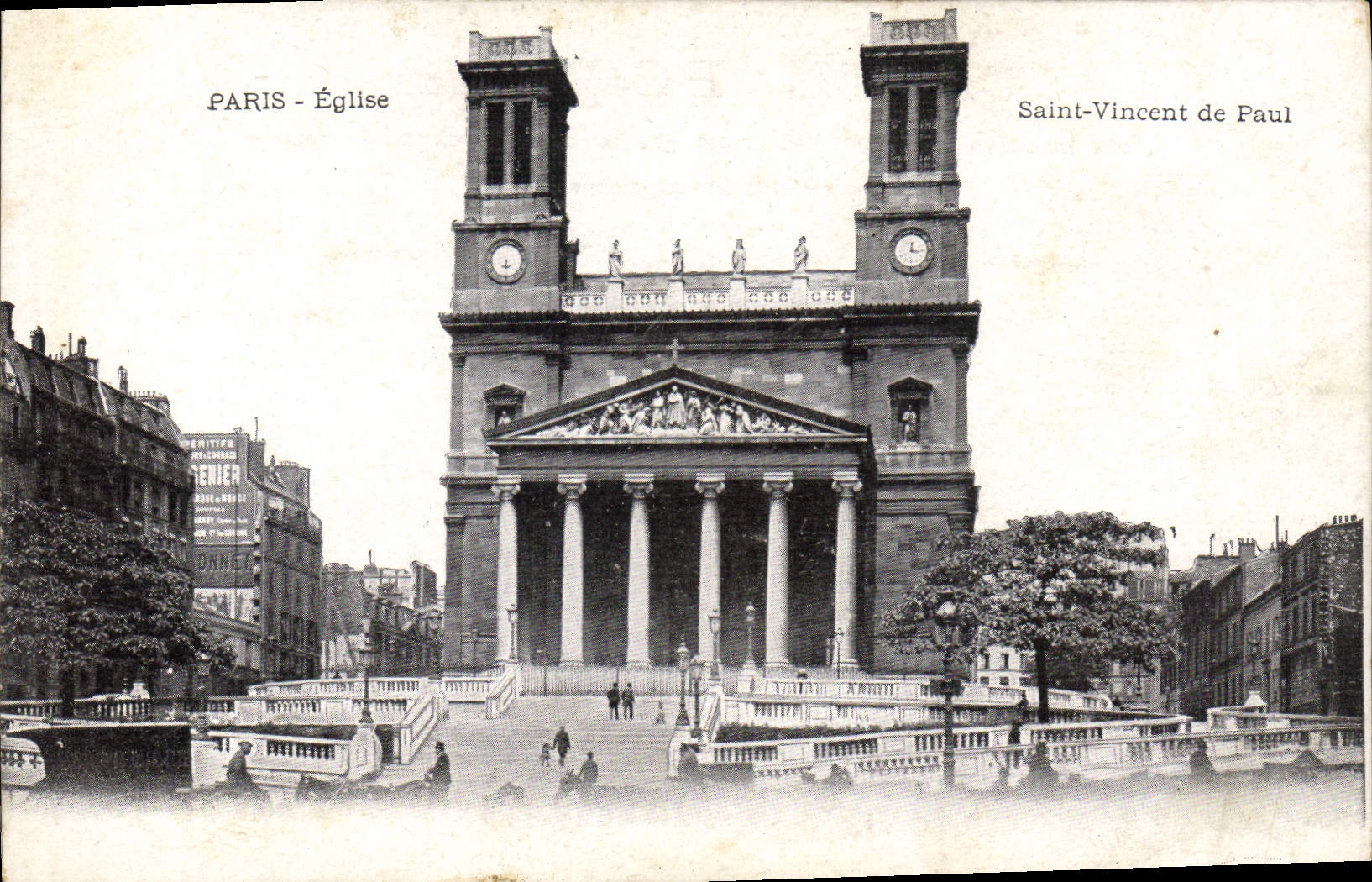 CPA Paris eglise Saint Vincent de Paul 