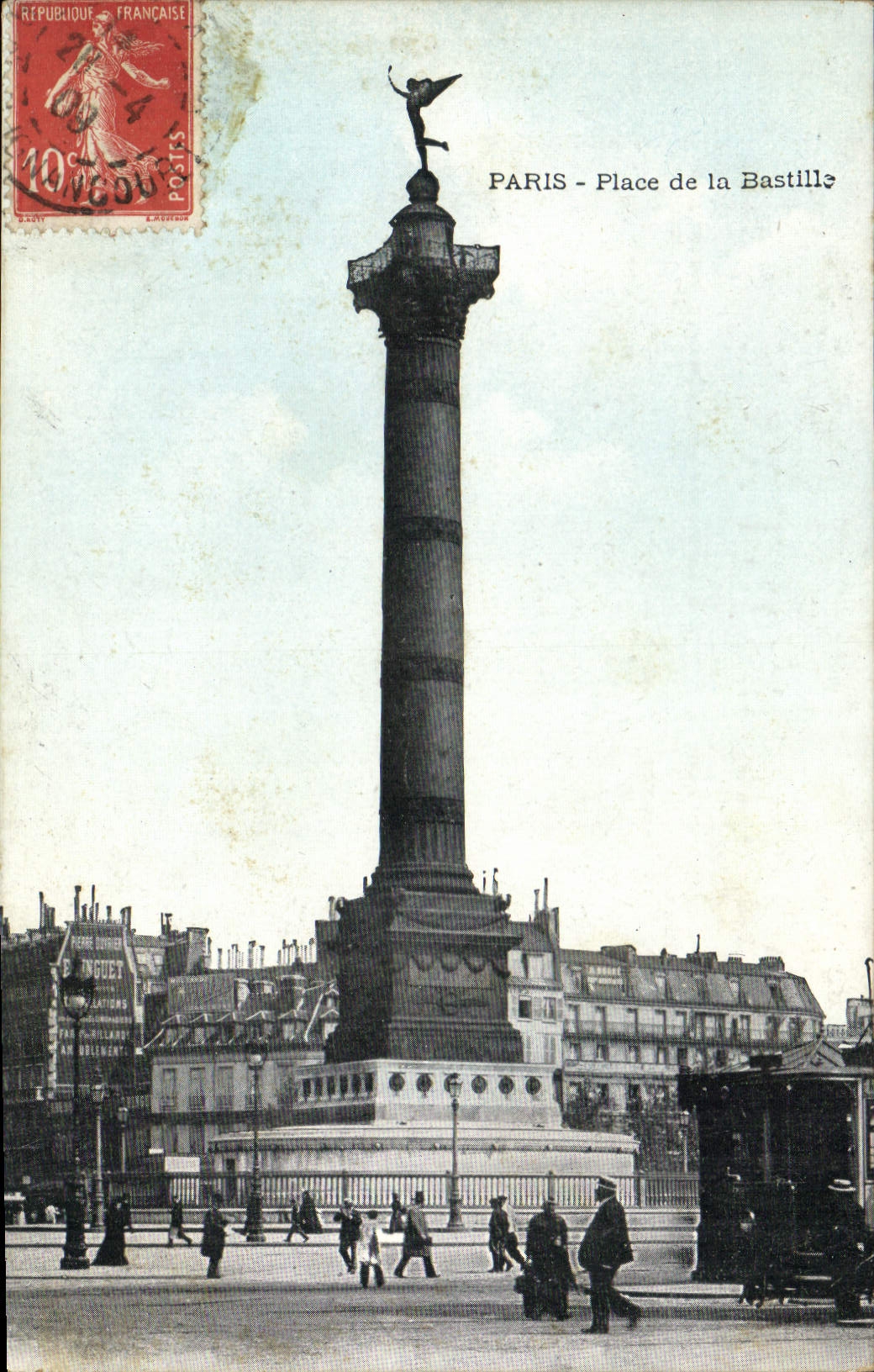 CPA Paris Place de la Bastille 