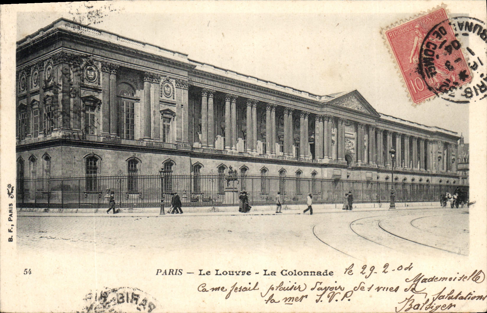 CPA Paris le Louvre la Colonnade 