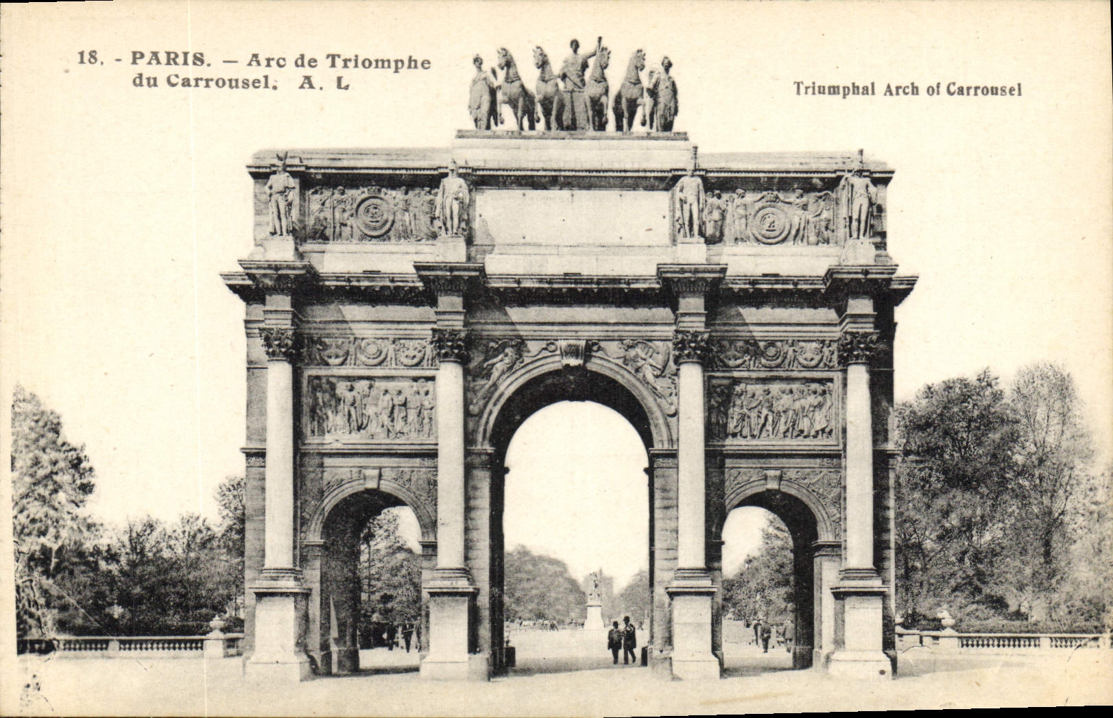 CPA Paris Arc de Triomphe du Carrousel 
