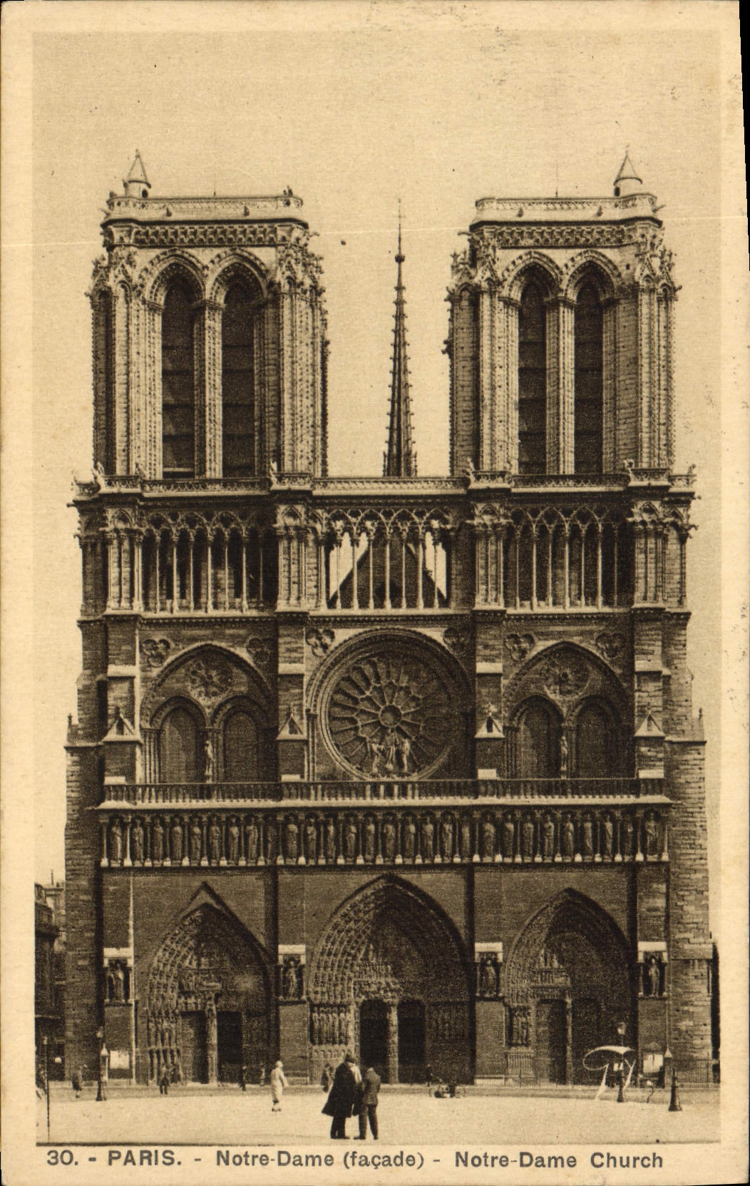 CPA Paris Notre Dame Facade