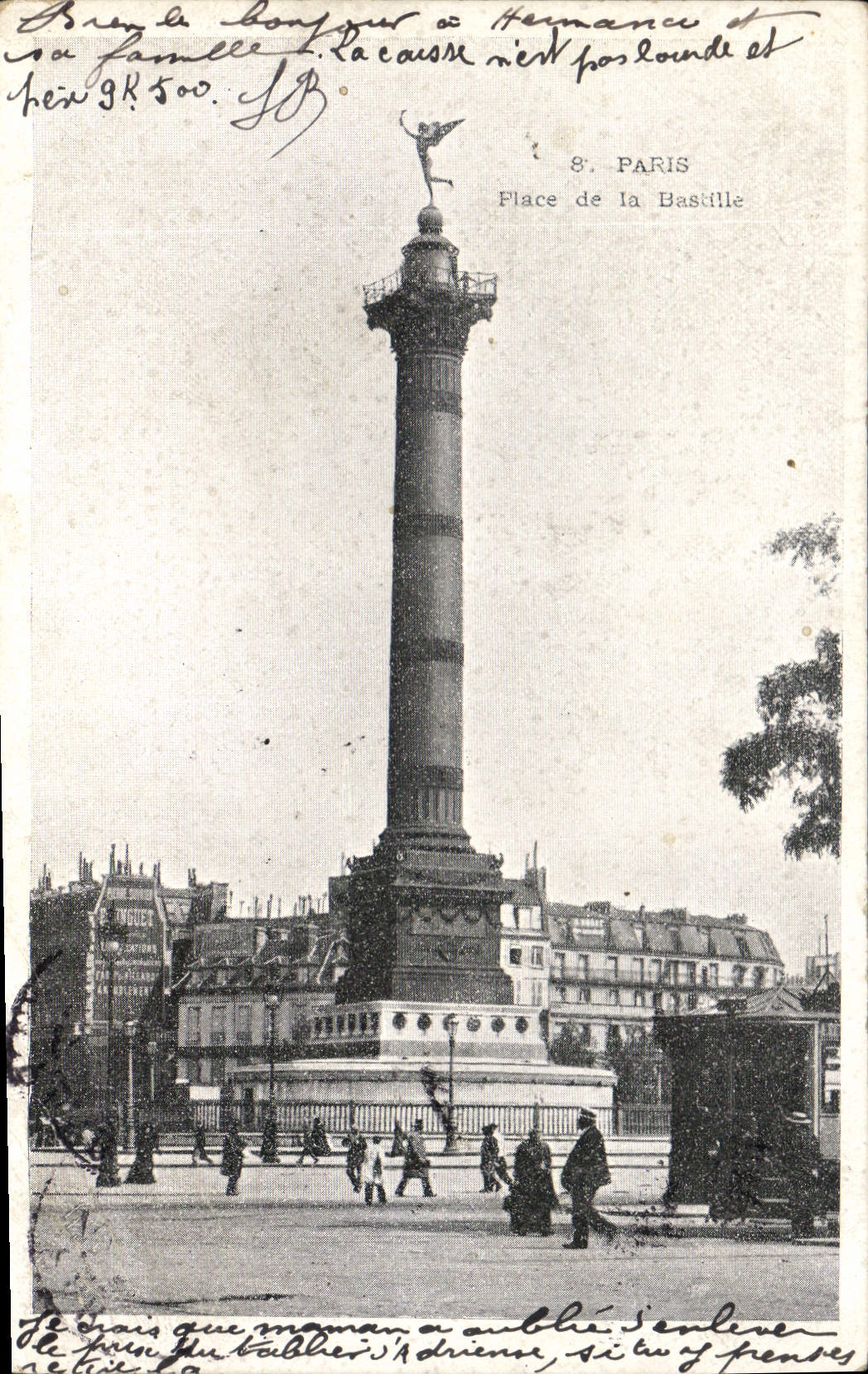 CPA Paris Place de la Bastille 