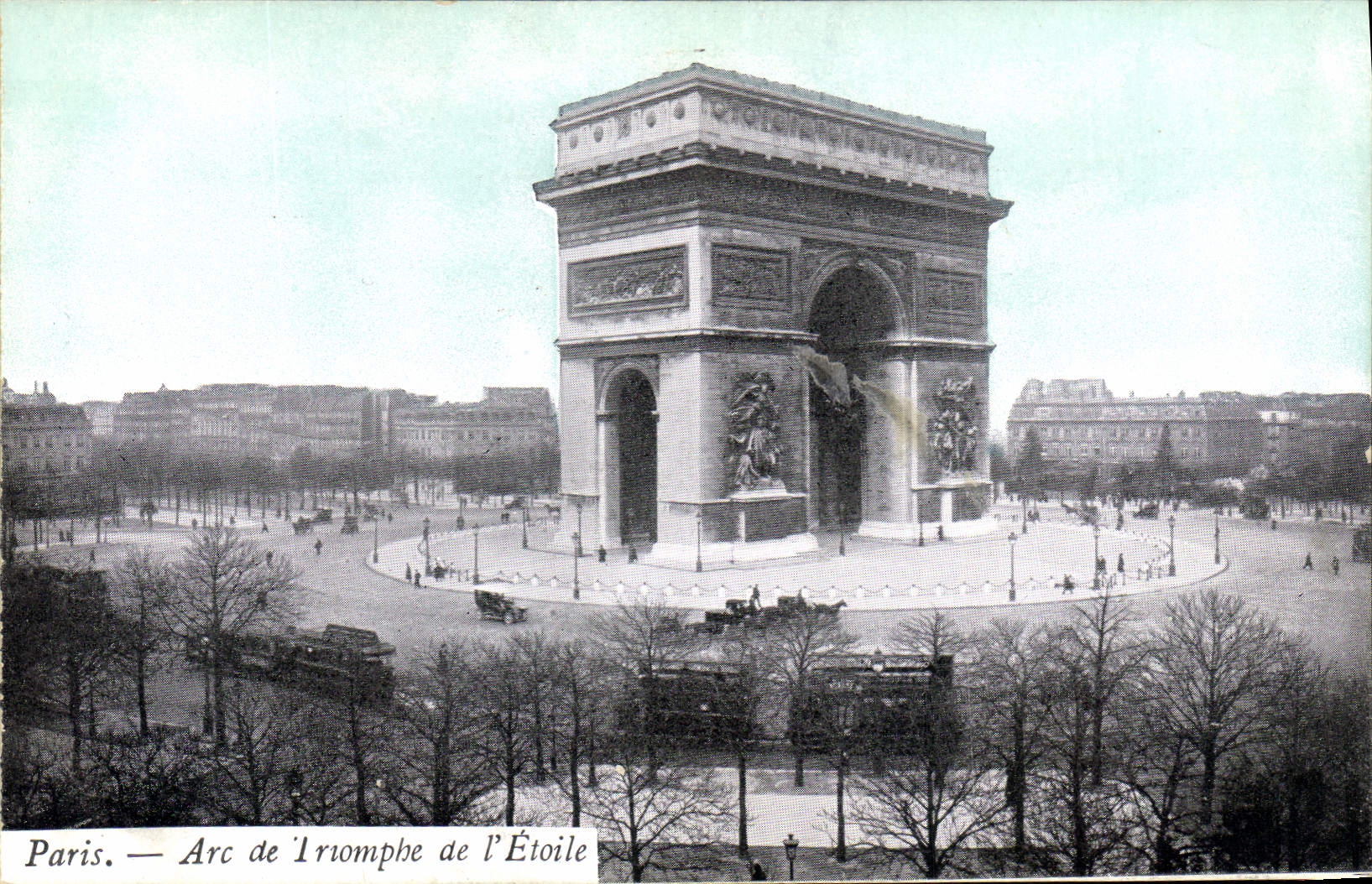 CPA Paris Arc de Triomphe de l'Etoile 