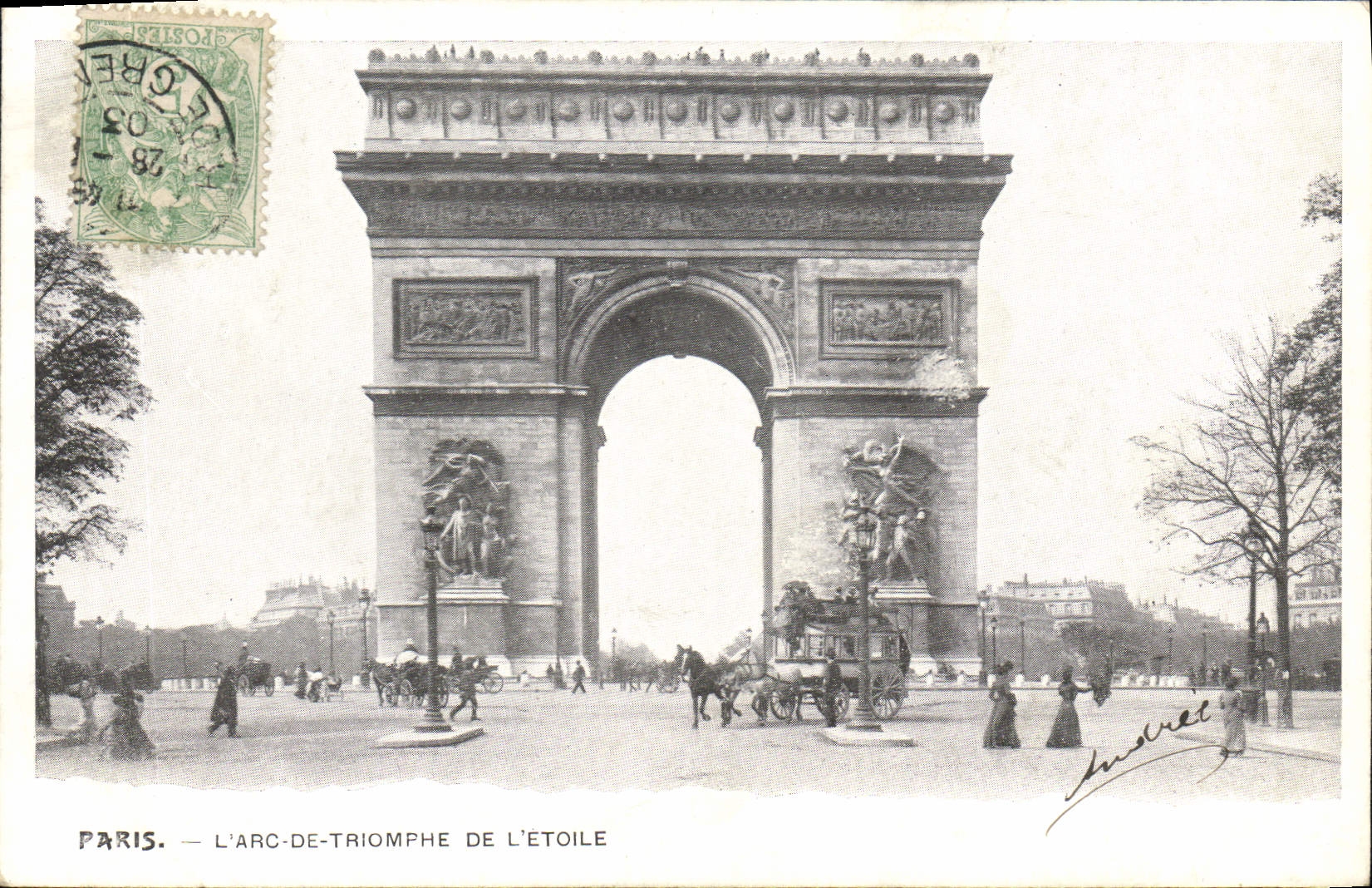CPA Paris l'Arc de Triomphe de l'Etoile 