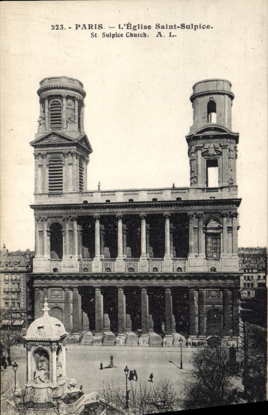 CPA Paris l'eglise Saint Sulpice St Sulpice Church 