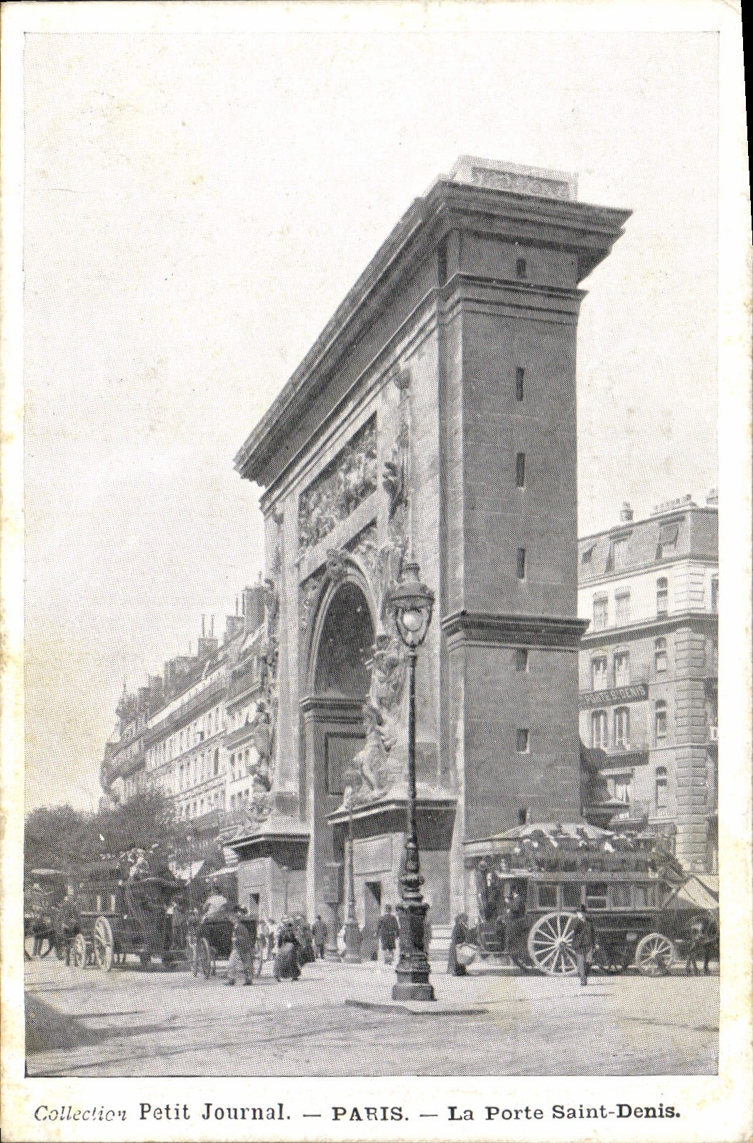 CPA Collection Petit Journal Paris la Porte Saint Denis 