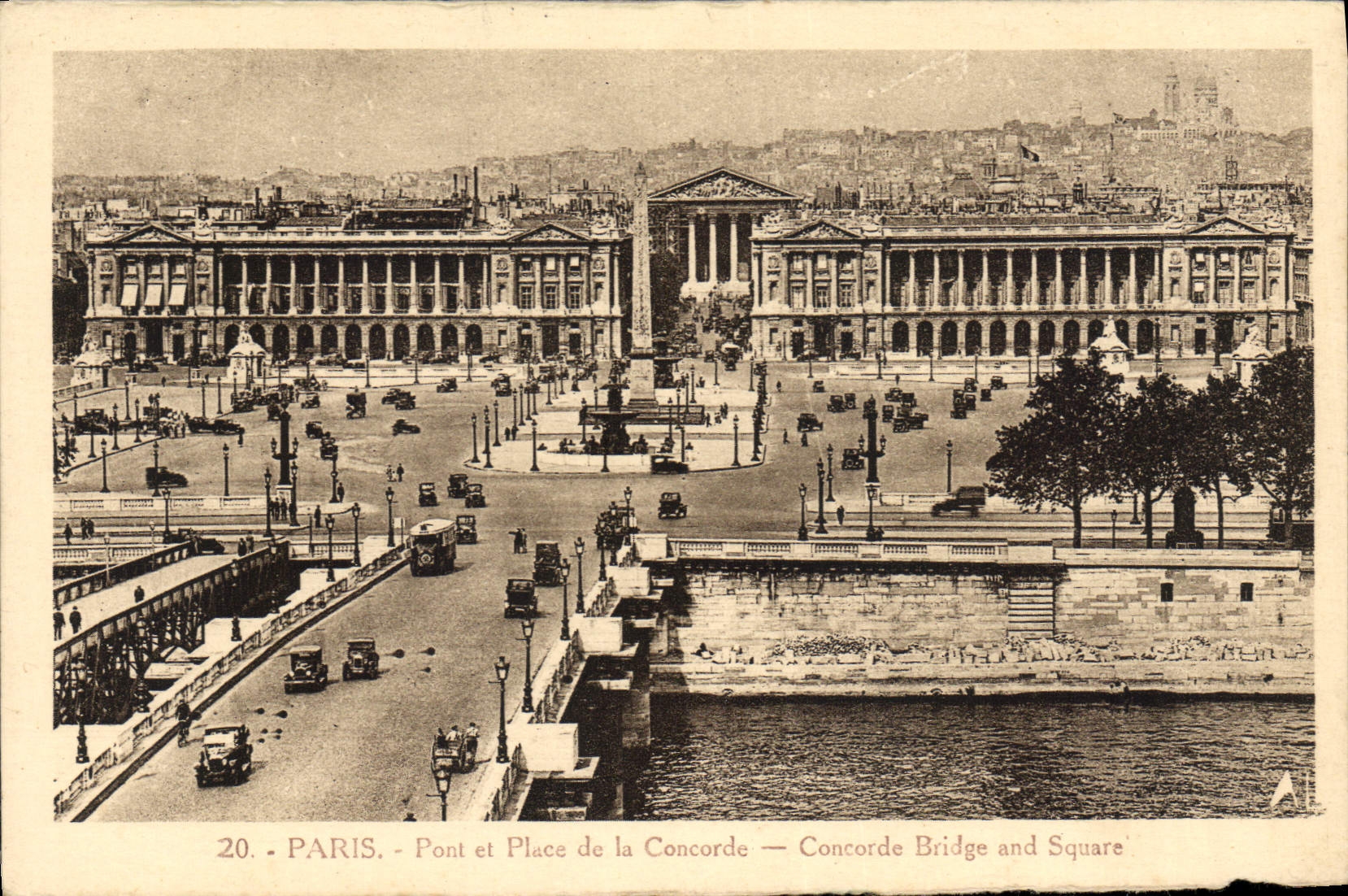 CPA Paris Pont et Place de la Concorde 