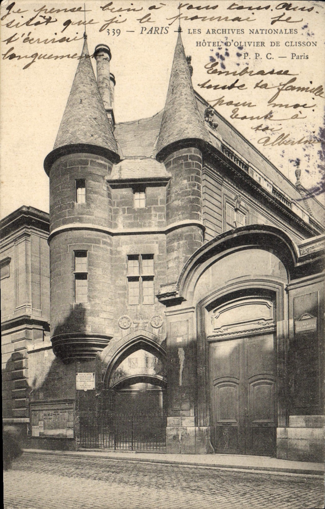 CPA Paris les Archives Nationales Hotel d'Olivier de Clisson 
