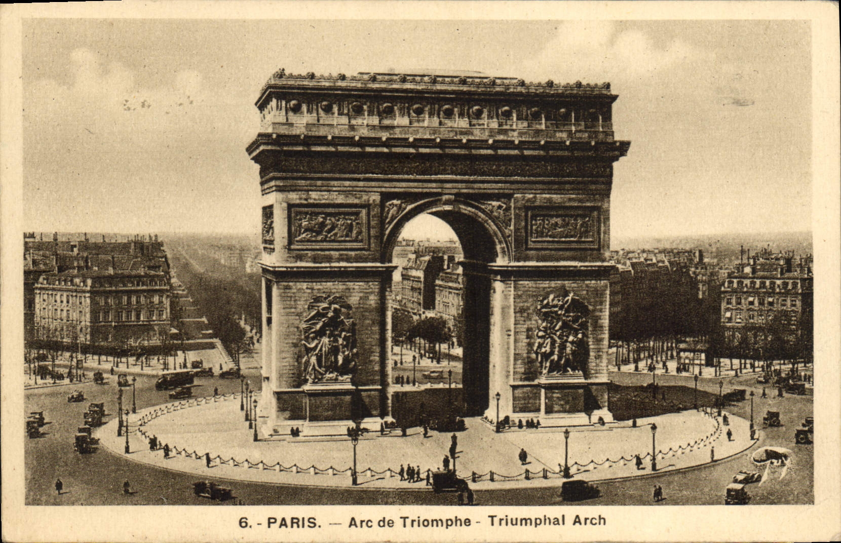 CPA Paris Arc de Triomphe 
