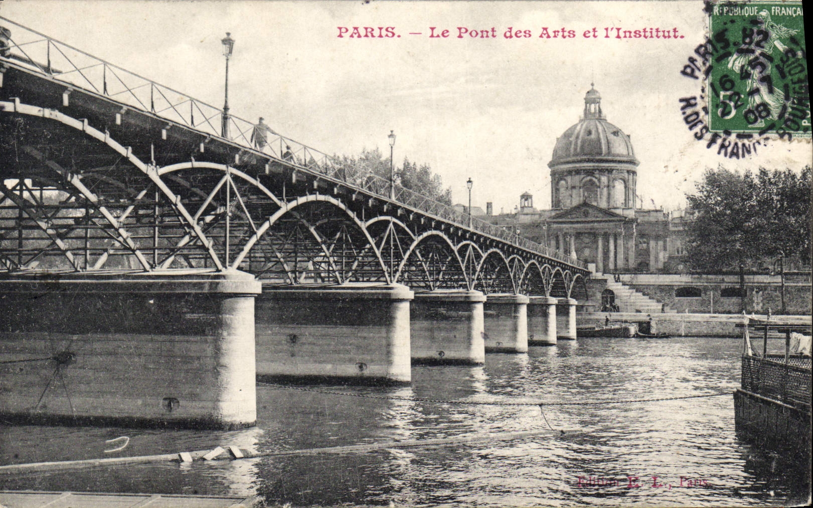 CPA Paris le Pont des Arts et l'Institut 