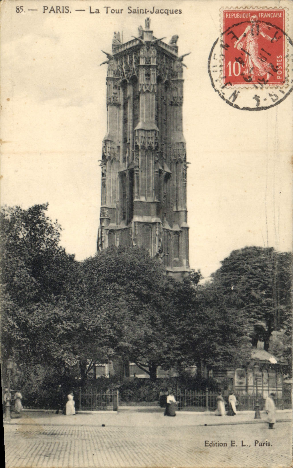 CPA Paris la Tour Saint Jacques 