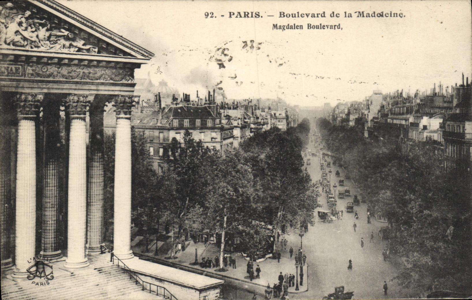 CPA Paris Boulevard de la Madeleine 