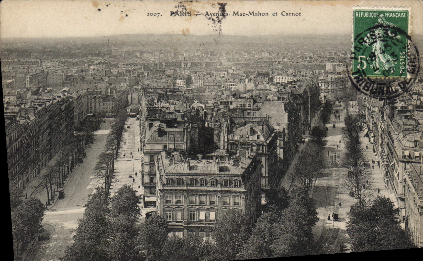 CPA Paris Avenues Mac Mahon et Carnot 