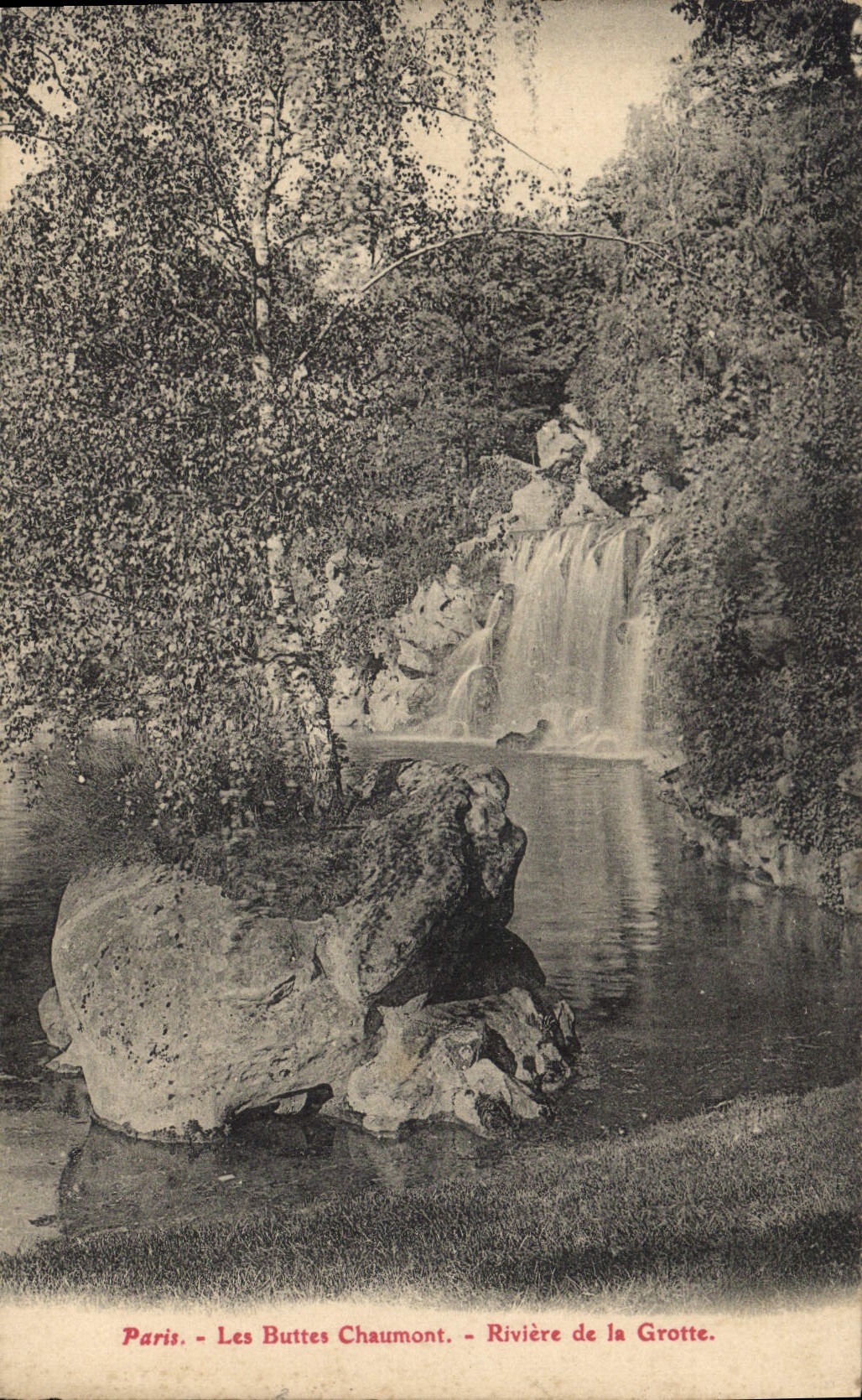 CPA Paris les Buttes Chaumont Riviere de la Grotte