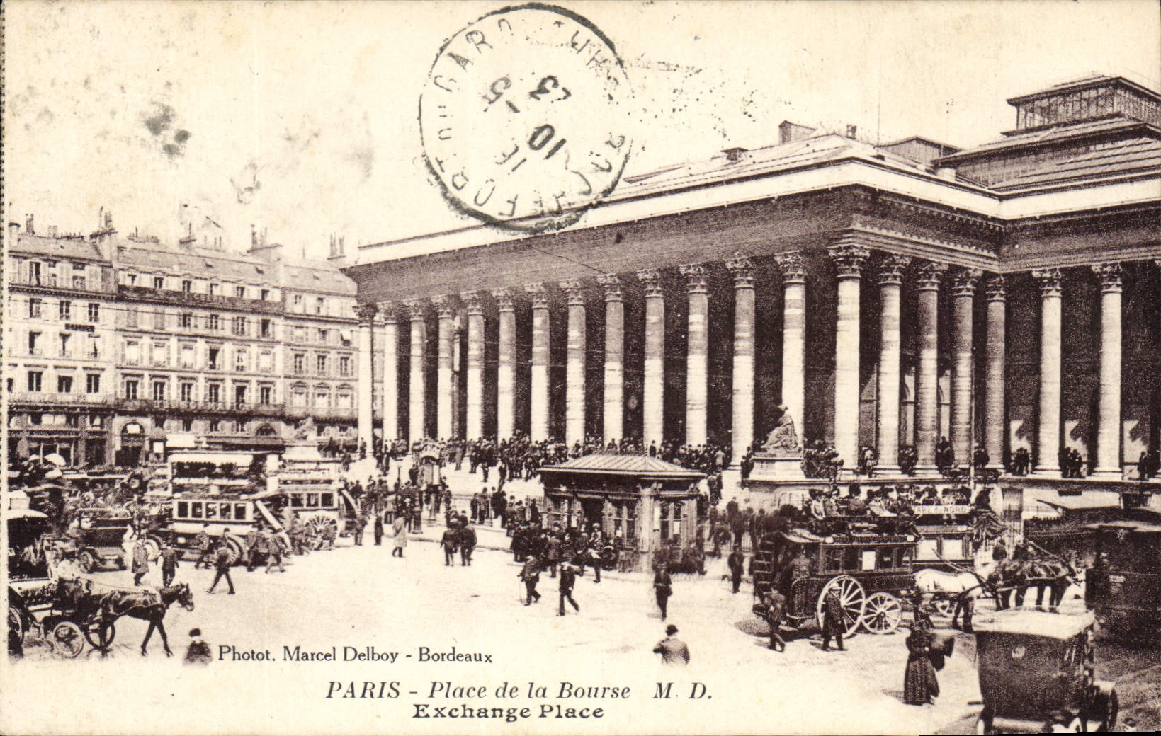 CPA Paris Place de la Bourse Exchange Place