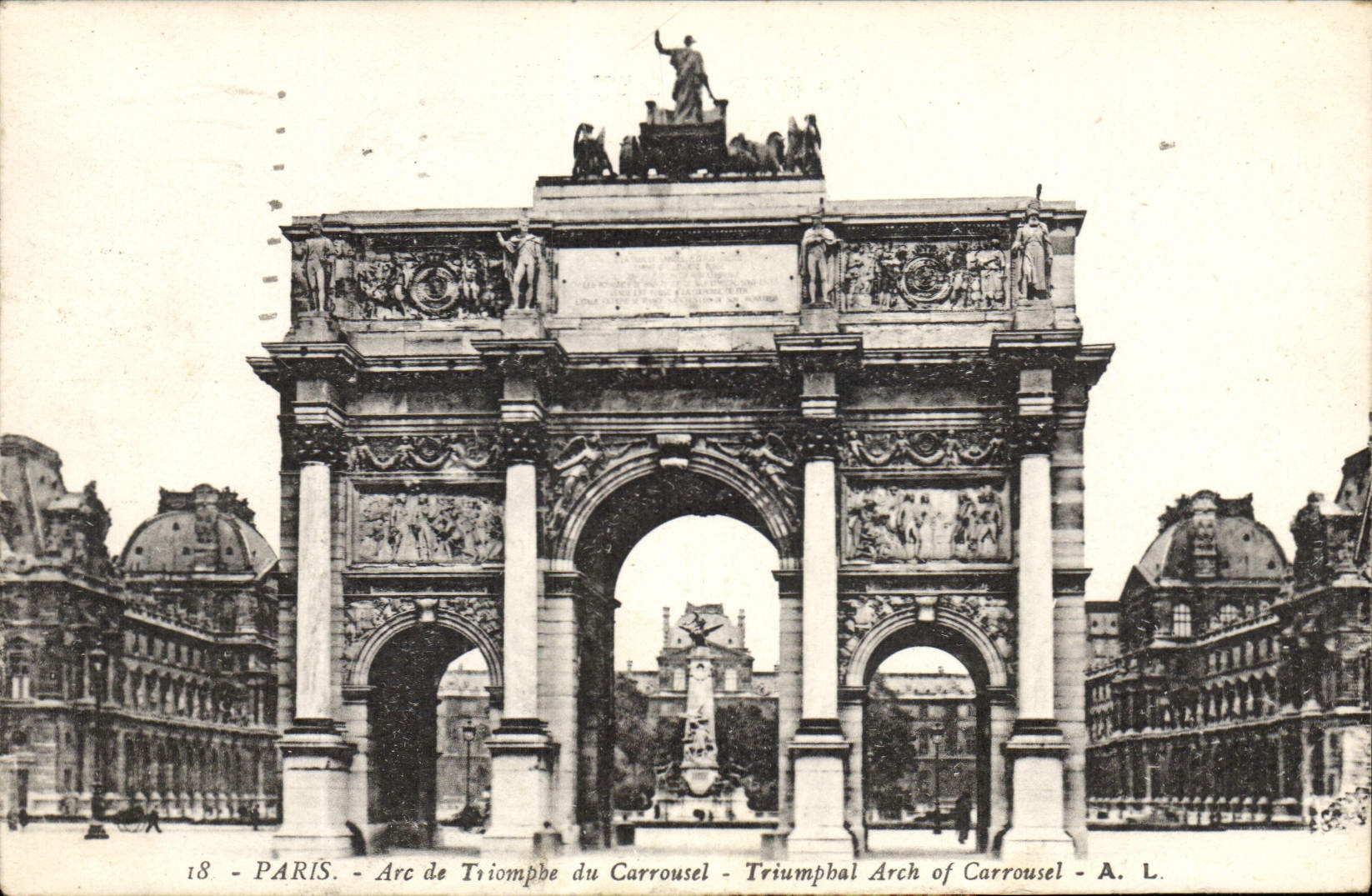 CPA Paris Arc de Triomphe du Carrousel 