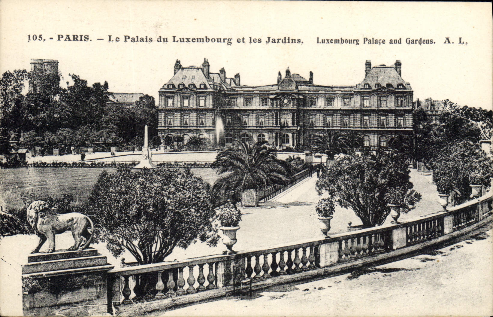 CPA Paris le Palais du Luxembourg et les Invalides