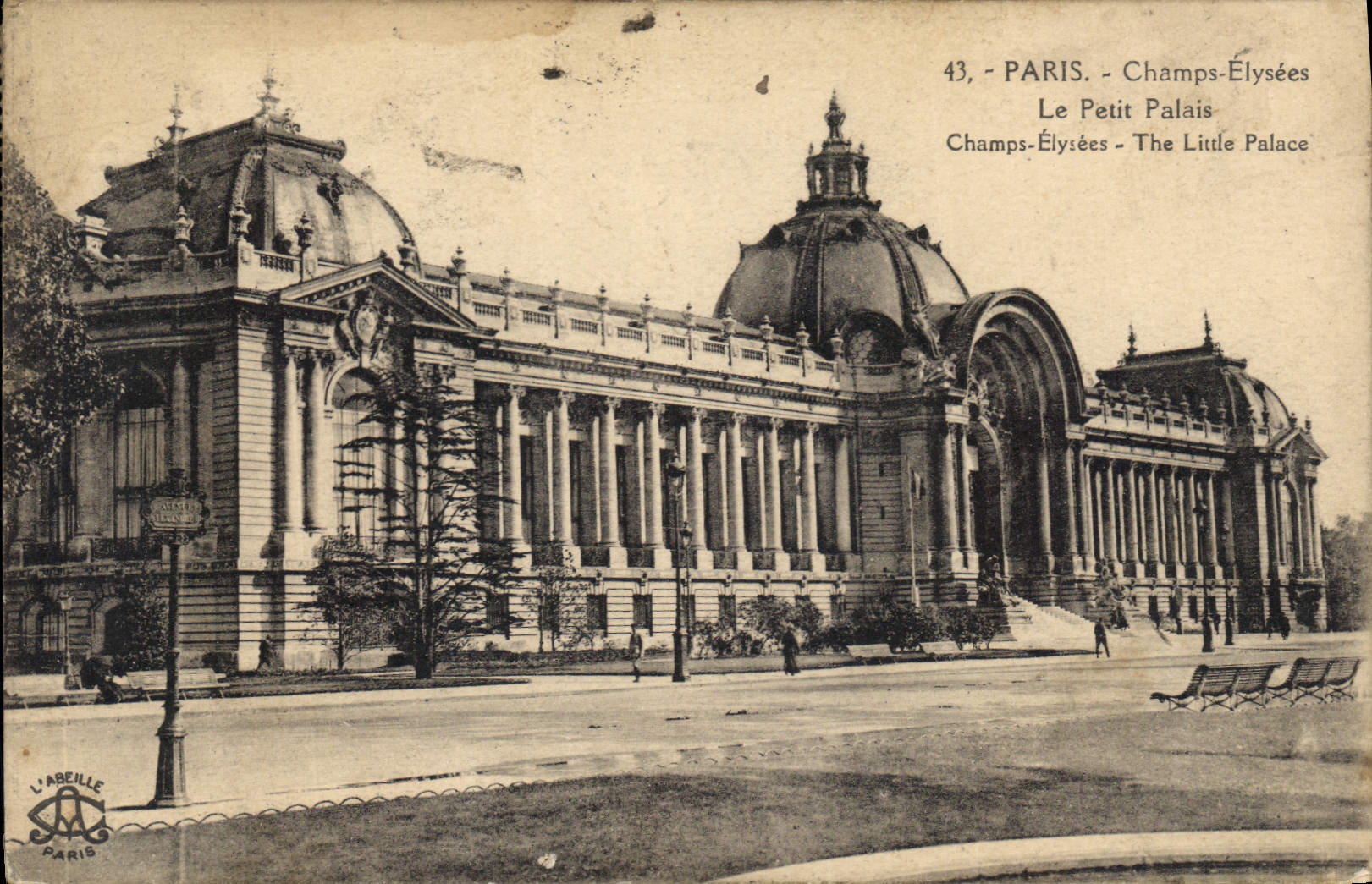 CPA Paris Champs Elysees le Petit Palais