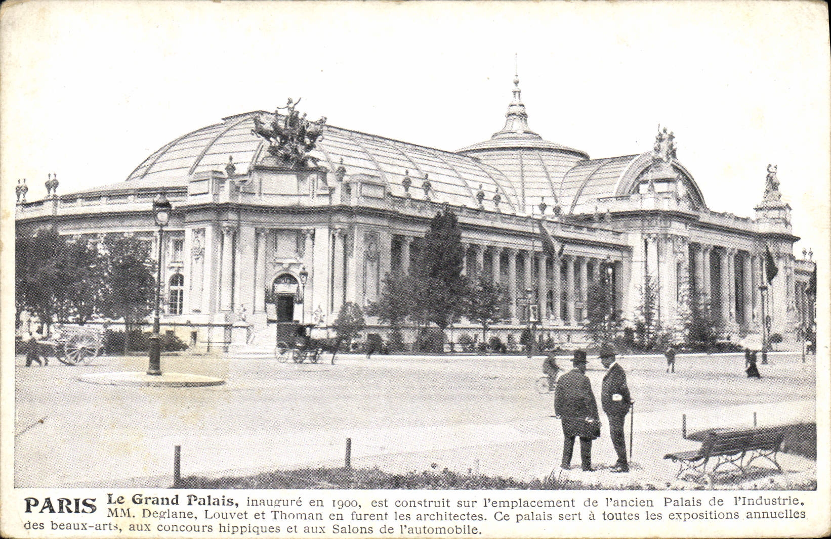 CPA Paris le Grand Palais inaugure en 1900 est construit sur l'emplacement de l'ancien Palais de l'I