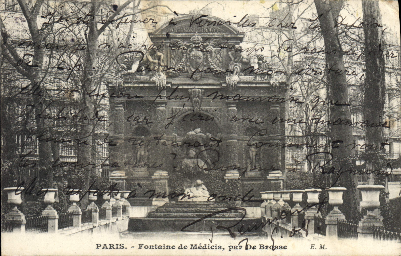 CPA Paris Fontaine de Medicis Par de Brosse