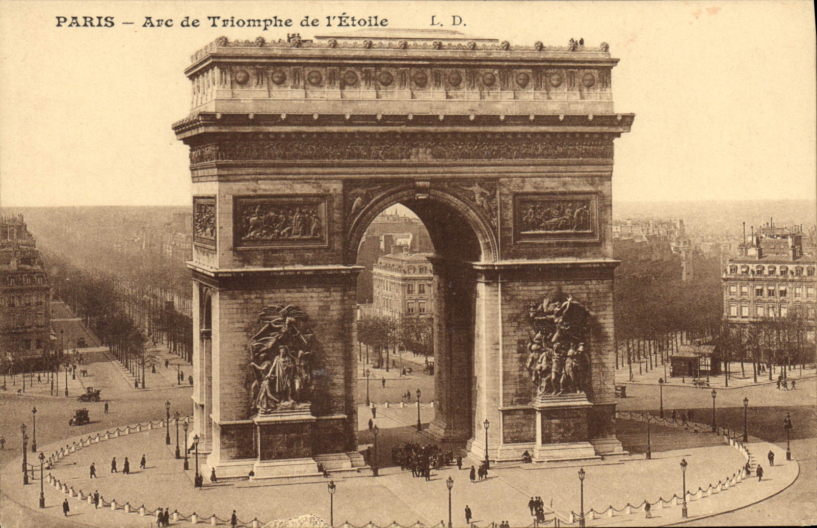 CPA Paris Arc de Triomphe de l'Etoile 