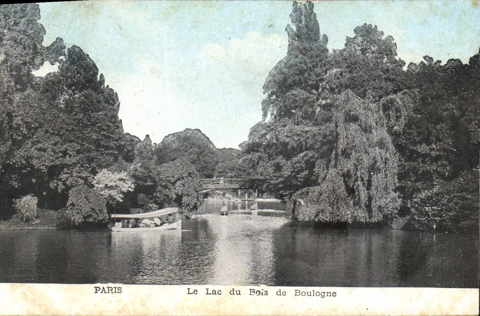 CPA Paris le Lac du Bois de Boulogne 