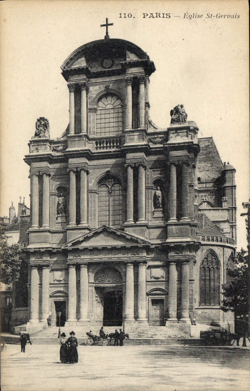 CPA Paris Eglise St Gervais 