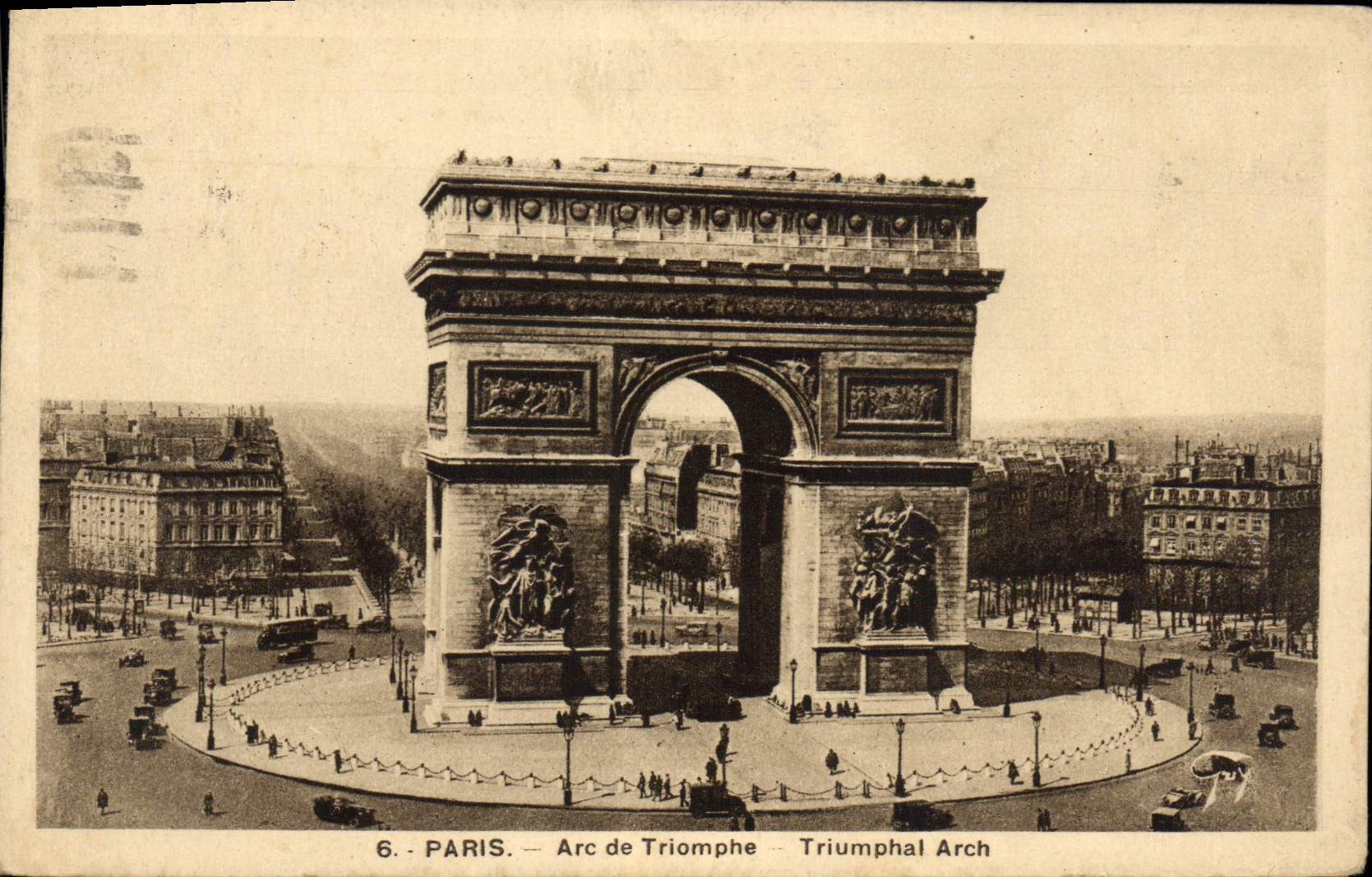 CPA Paris Arc de Triomphe 