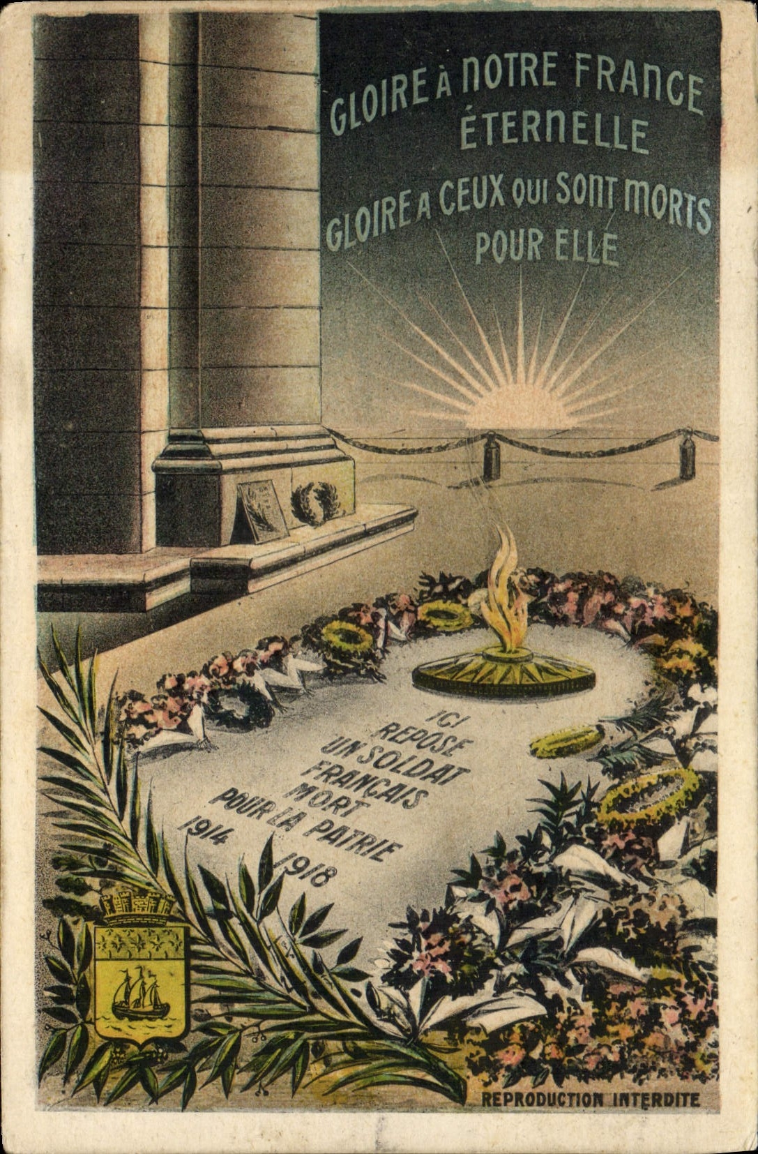 CPA Gloire a notre France Eternelle Gloire a ceux qui sont morts pour elle 