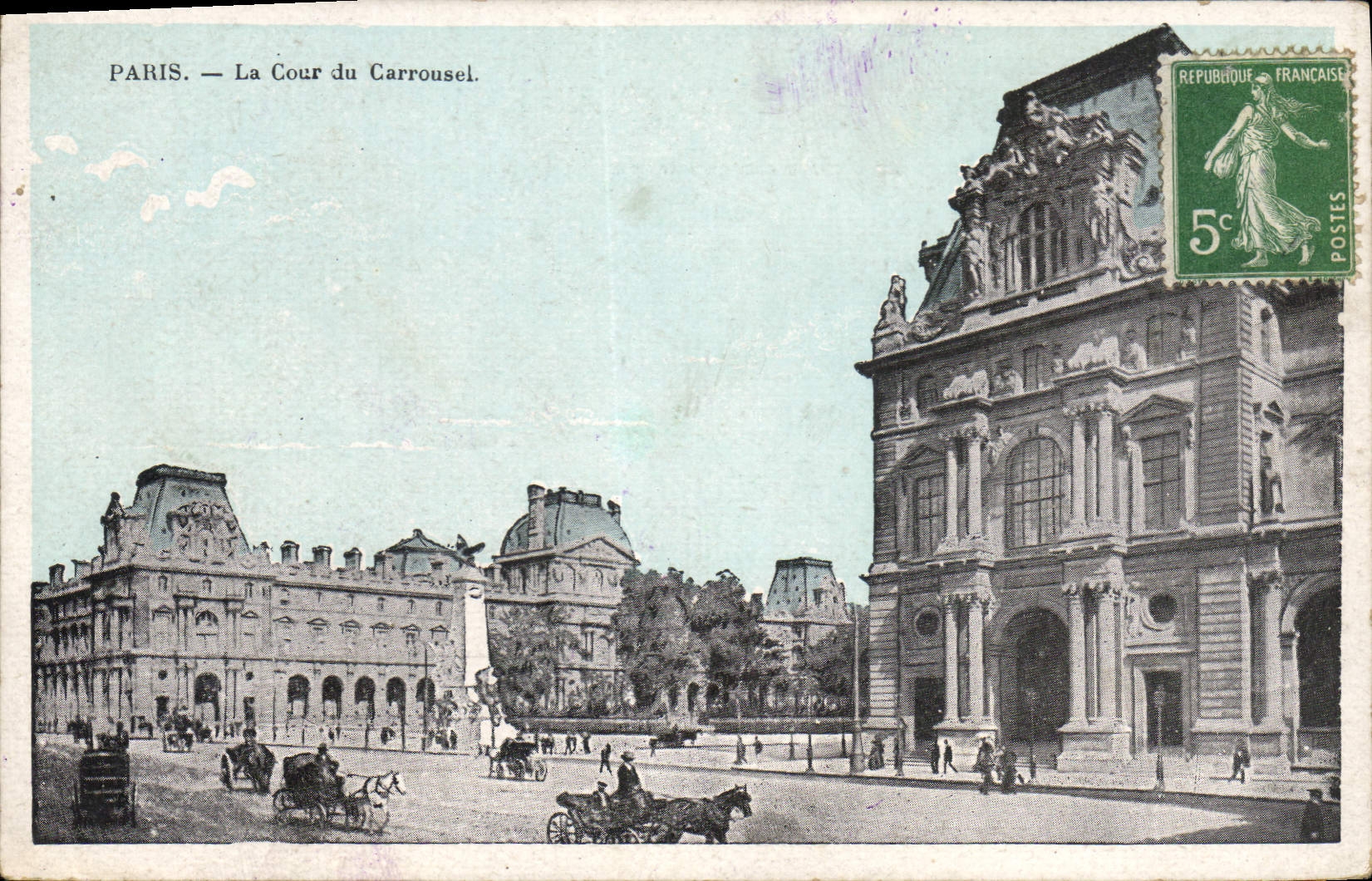 CPA Paris La Cour du Carrousel 