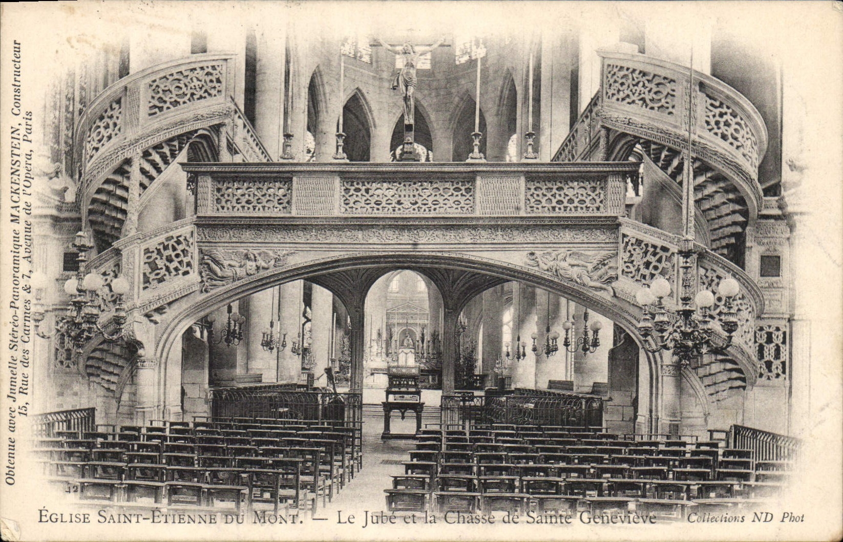 CPA Eglise Saint Etienne du Mont Le Jube et la Chasse de Sainte Genevieve