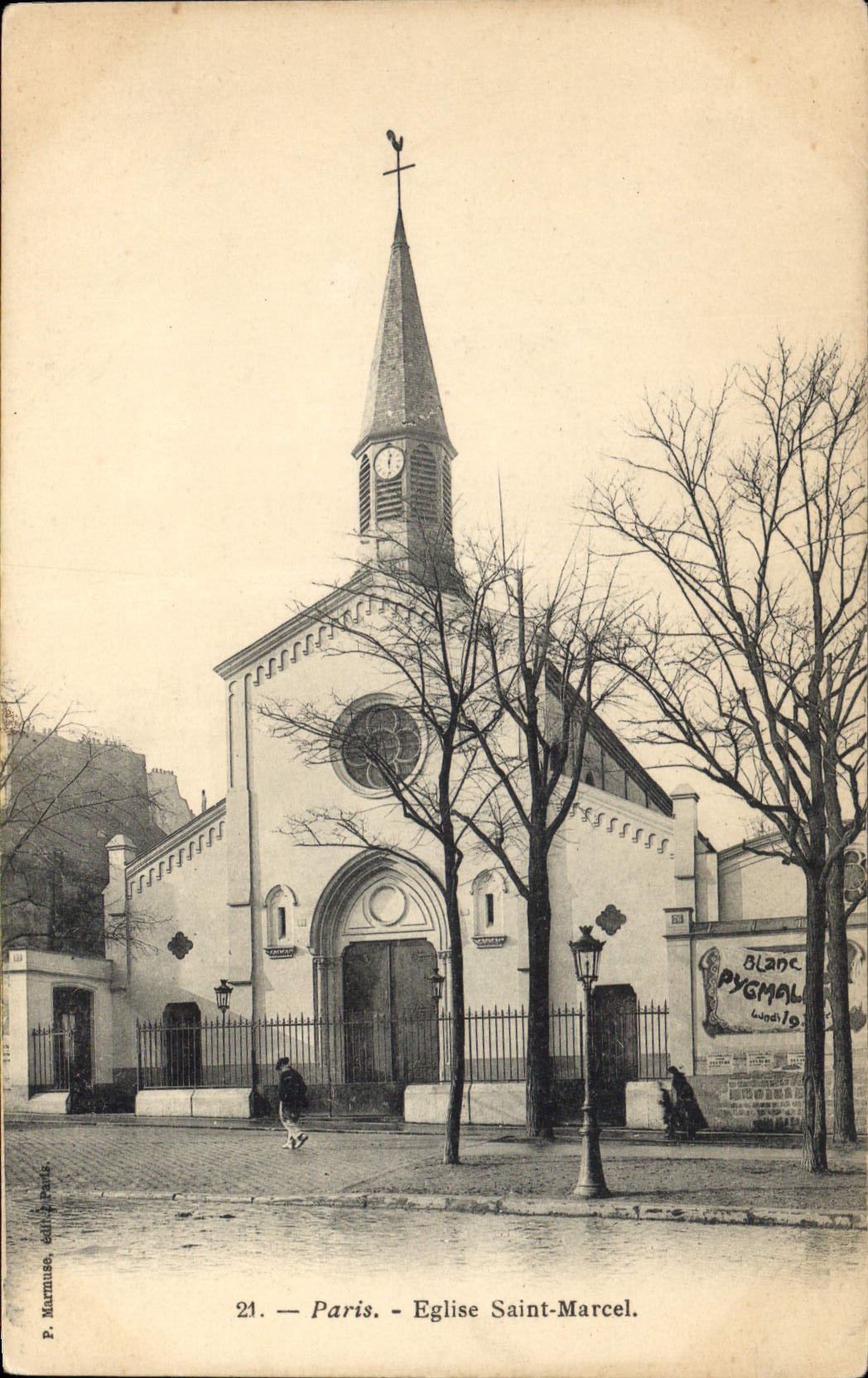 CPA Paris Eglise Saint Marcel 