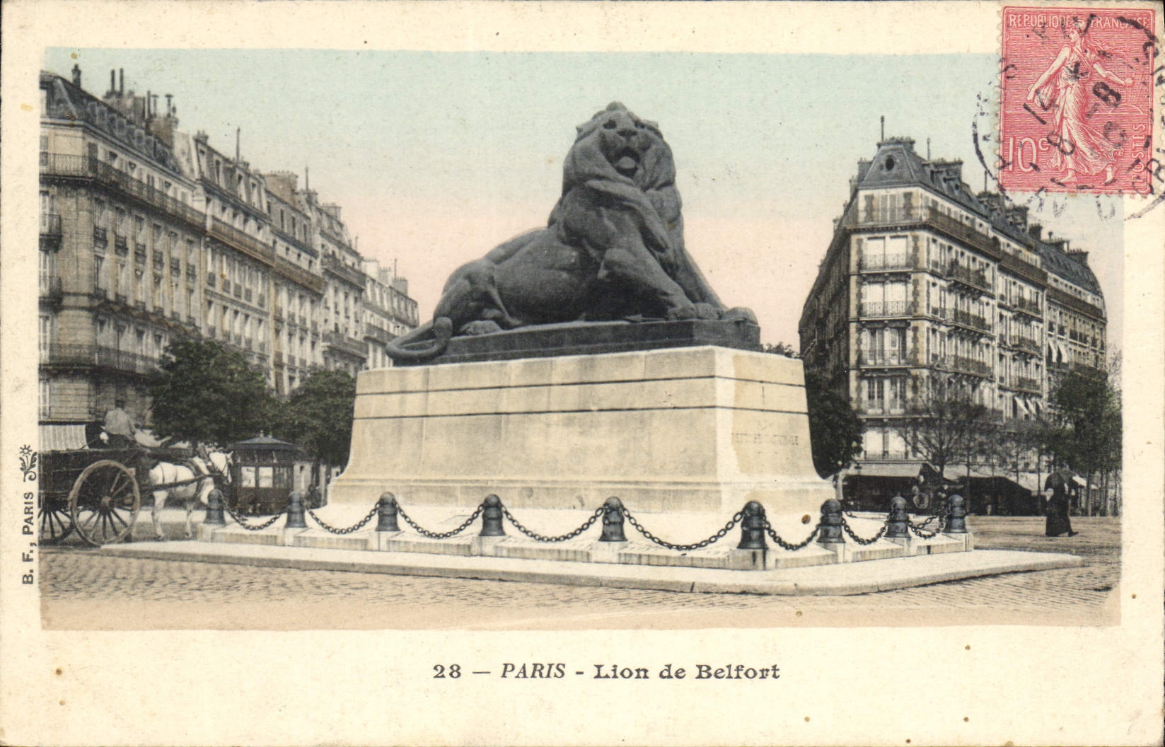 CPA Paris Lion de Belfort 