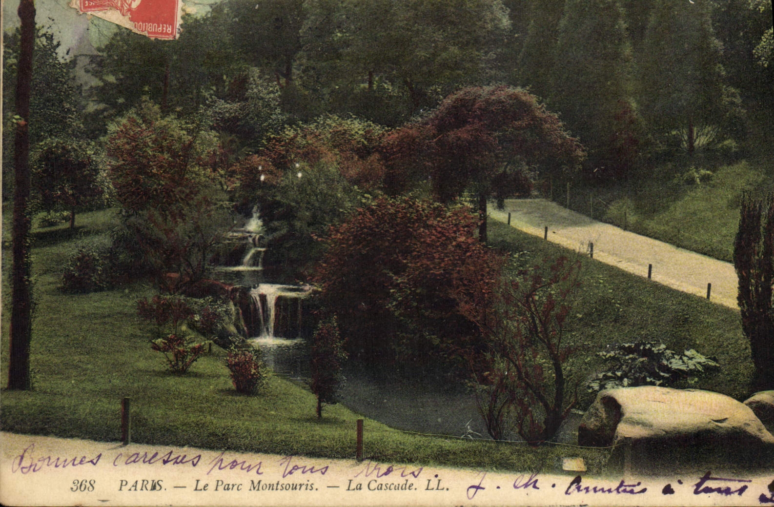 CPA Paris Le Parc Montsouris La Cascade
