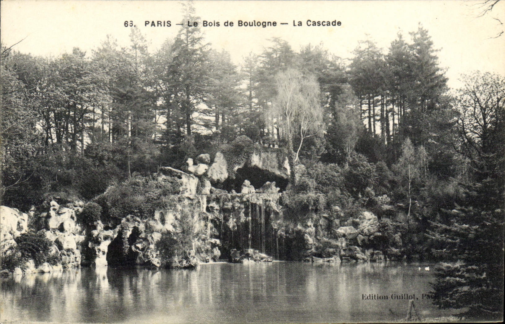 CPA Paris Le Bois de Boulogne La Cascade 