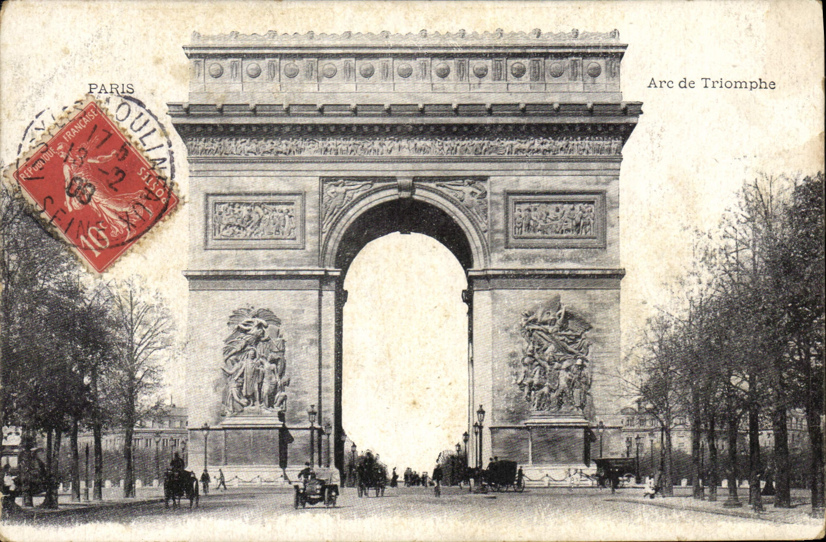 CPA Paris Arc de Triomphe 