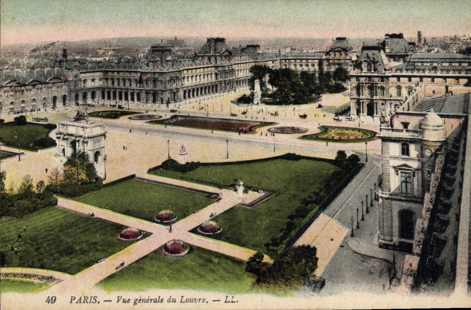 CPA Paris Vue generale du Louvre 